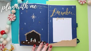 Plan with Me for December  Nativity Christmas Bullet Journal Set Up [upl. by Saffier345]