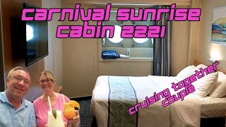 Carnival Sunrise  Cabin 2221  with portholes [upl. by Calen606]