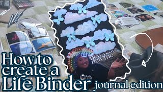 CREATE A LIFE BINDER WITH ME  decorating  expanding on your goals [upl. by Kcirde]