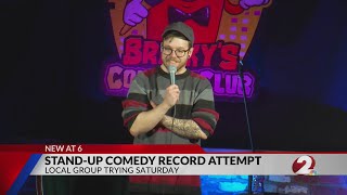 Local comedy club looks to break world record [upl. by Inoy678]