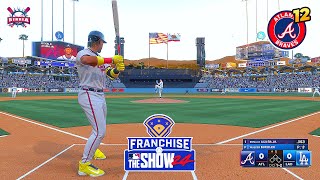 MLB The Show 24 Atlanta Braves vs Los Angeles Dodgers  Franchise Mode 12  Gameplay PS5 HD 60fps [upl. by Yleve640]