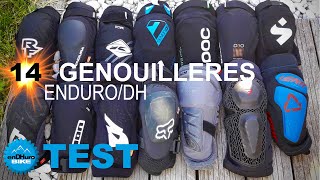 Test Comparatif  14 Genouillères VTT Enduro DH à lessai [upl. by Ahsiruam]