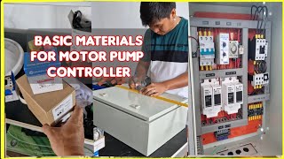 Basic materials for a pump controller  Try to take note this materials khakirig motorcontrol [upl. by Clayton]