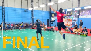 GANESHARJUN VS SARAVANANPURUSHOTHAMAN SOUTH INDIAN OPEN BADMINTON TOURNAMENT MENS DOUBLES FINAL [upl. by Hiltner787]