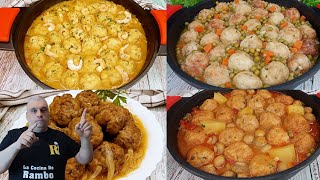 4 Formas de Preparar Albóndigas 😋 ¡Con una salsa DELICIOSA 😋 [upl. by Gleich]