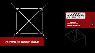 15 x 15 Frame Tent Component Checklist [upl. by Cates]