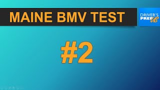 Maine BMV License Permit Test 75 questions [upl. by Redwine]