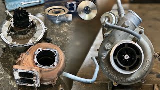 Hino Fm1j Turbo Cartridge Replacement  Rebuild Turbo  Turbo Not Working Good  Repair Turbo [upl. by Aerehs]