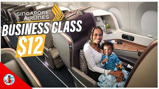 Singapore Business Class 12  Flying Business Class With a Baby [upl. by Harriott]