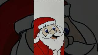 Colour Santa Claus 💕 viralvideo art drawing [upl. by Vicky332]