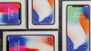 Every iPhone X Unboxing [upl. by Nunciata]