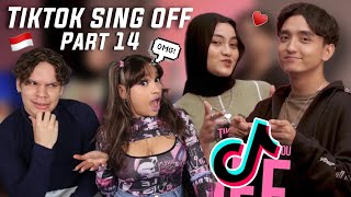 HER RANGE IS MENTAL 🤩 Waleska amp Efra react to SING OFF TIKTOK SONGS PART 14 ft Eltasya Natasha [upl. by Aisaim]