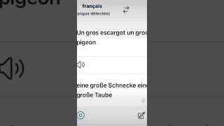 Traduction Français Allemand 😂 shorts short shortvideo [upl. by Ytissahc]