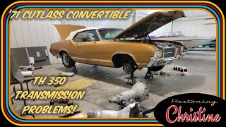 1971 Cutlass TH350 Transmission Removal and Replacement [upl. by Conah]