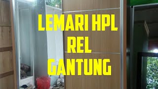 lemari HPL sliding rel gantunghettich sliding door [upl. by Giffer]