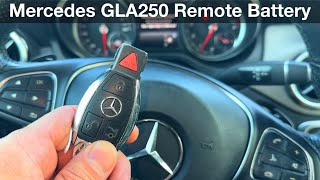 Mercedes GLA250 Remote key fob battery replacement 2017 2020 [upl. by Forelli392]