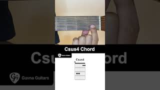 How To Play The Csus4 Chord On Guitar  Guvna Guitars [upl. by Zabrina825]