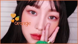 🍊웜톤찰떡 늦가을에 하는 텐저린 메이크업 역대급 tmi 주의😌 다 볼 자신 있죠  warm tangerineamporange makeup  소윤 [upl. by Mackey365]