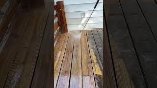 Pressure washing wood deck nycpowerwash1 asmr fyp satisfying pressurewash ny cleaning clen [upl. by Donn]