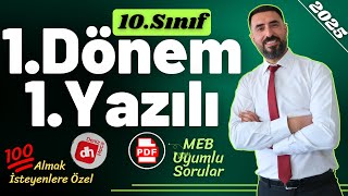 10SINIF 1DÖNEM 1YAZILI SORULARI Yeni Nesil Sorular 💯 10 Edebiyat Sınava Hazırlık Çalışması [upl. by Easter393]