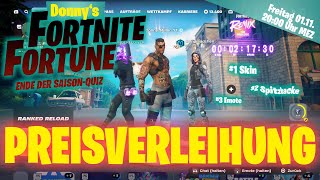 Fortnite  quotSaisonEndeQuizquot K5S4  Preisverleihung  1x Skin 1x Spitzhacke amp 1x Emote [upl. by Cecile347]