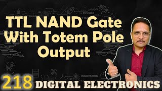 TTL NAND Gate with Totem Pole Output Circuit and Working [upl. by Rednav]