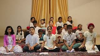 Bhakthi Yoga  Bhagvatgeeta 12 Adhyaya Chanting by kids  Mamatha Rajkumar [upl. by Hildagard]