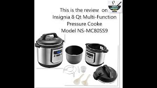 Best Insignia 8 quart Multifunction Pressure Cooker  Unboxing amp review  BestBuy purchase [upl. by Evaleen453]