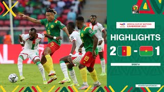 Cameroon 🆚 Burkina Faso Highlights  TotalEnergiesAFCON2021  Group A [upl. by Ahsiyk]