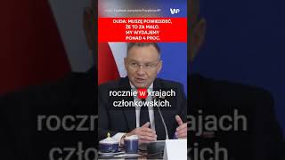 Duda Muszę powiedzieć że to za mało Wydatki na obronność [upl. by Edals]