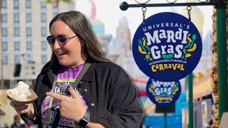 TRYING ALL OF THE FOOD AT UNIVERSAL ORLANDO MARDI GRAS [upl. by Verile]