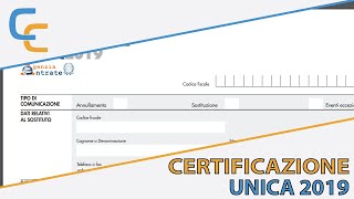 La certificazione unica CU [upl. by Nodnnarb]