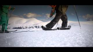 Inflatable snowshoes  great gadget for snowboard freeriders [upl. by Noivad]