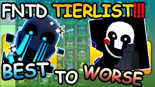 I RANKED EVERY TOWER FROM BEST TO WORST FNTD TIERLIST UPDATE 9 In Depth  Five Nights TD Roblox [upl. by Attlee517]