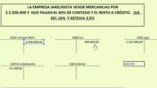 Venta al contado y a crédito con Iva y Retefuente silver [upl. by Htezzil]