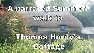 A narrated Summer walk to Thomas Hardys Cottage in the beautiful Dorset countryside leavenotrace [upl. by Porcia160]