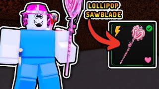 SHOWCASING The LOLLIPOP SAWBLADE In Roblox FLAG WARS [upl. by Nolad]