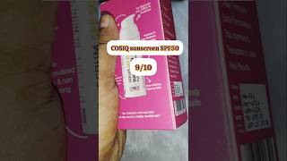 COSIQ sunscreen SPF 50 best review sunscreen skincare nykaa foryou subscribe [upl. by Demmahom]