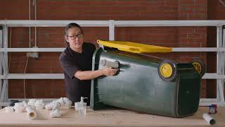 Building a large clay trap for a community ceramic studio [upl. by Merritt440]