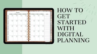 Digital Planning for Beginners  Get Started with Digital Planning  Import a Planner into GoodNotes [upl. by Zinn]