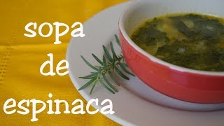 SOPA DE ESPINACA CON CARNE SOPA SALUDABLE [upl. by Keon538]