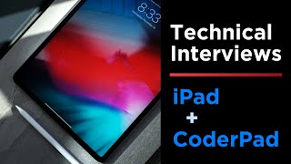 How to Use and iPad for CoderPad Drawing in Technical Interviews  Code Challenges [upl. by Suirred]