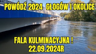 POWÓDŹ 2024 FALA KULMINACYJNA GŁOGÓW SERBY WILKÓW [upl. by Anagnos]