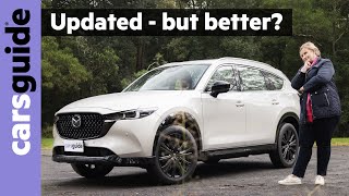 2023 Mazda CX8 review GT SP diesel  Updated 7seat family SUV rises to Kia Sorento challenge [upl. by Barkley265]