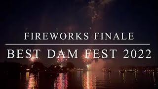 Best Dam Fest Fireworks 2022 [upl. by Atteiluj]