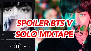 BTS Taehyung Solo Mixtape  BTS V solo album Spoiler KTH1 [upl. by Fianna]