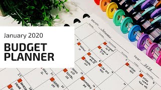 My Budgeting Planner Setup January2020 budgetwithme [upl. by Aimekahs702]