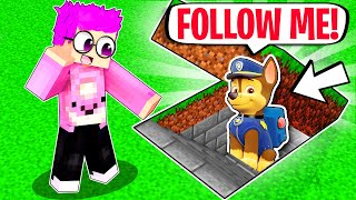 We Discover PAW PATROLS SECRET UNDERGROUND BASE In MINECRAFT LankyBox Minecraft Movie [upl. by Etnaed452]