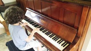 Echoes In Rain Enya  10 Year Old Pianist  Piano Pace [upl. by Notpmah]