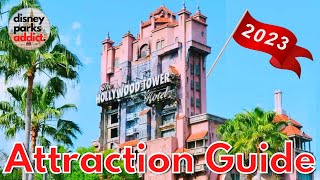 Disneys Hollywood Studios ATTRACTION GUIDE  2023  All Rides  Shows  Walt Disney World [upl. by Wilfrid]